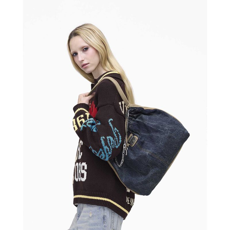 MARC JACOBS The Denim Suede Cristina Tote image number 1